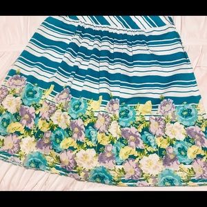 Florale Spring A-Line Bloom Skater Skirt